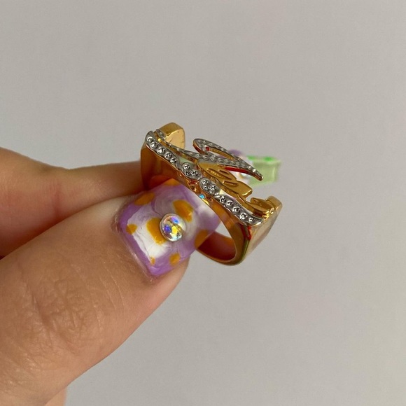 gold personalized jess ring - Picture 2 of 2